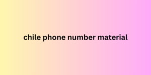 chile phone number material
